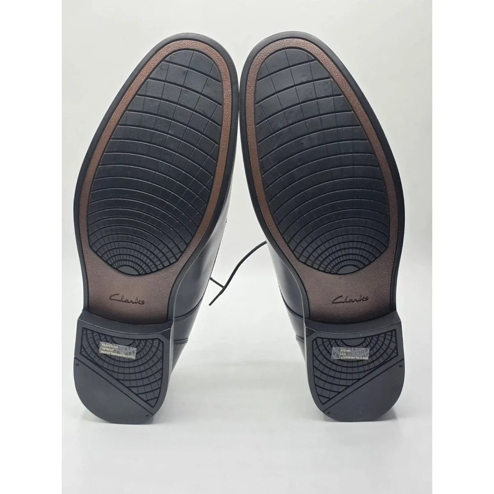 Clarks Men's Tilden‎ Walk Oxford, Black Leather Dress Shoes , Size 15 M US